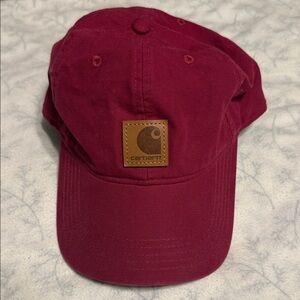 Carhartt Burgundy Cap with Logo Patch